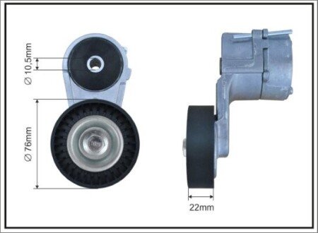 Натягувач паска приводного Opel Astra G X1,4-1,8XE4 CAFFARO 100298SP