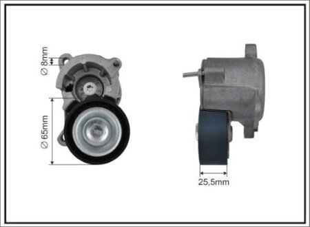 Натяжник поліклинового паса PSA С5/C8/Jumpy/405/406/ 1.8/2.2 00- CAFFARO 100500SP