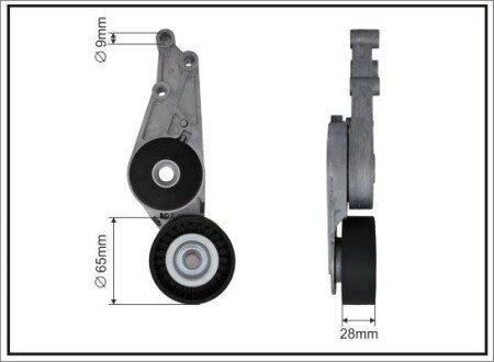 Натяжна планка Audi A4/A6 1.6/1.8T/2.0 CAFFARO 112000SP