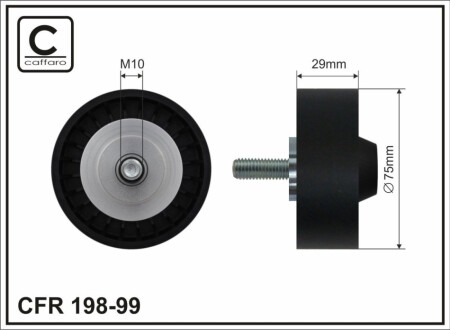 Ролик ремня генератора - (22145276) CAFFARO 198-99