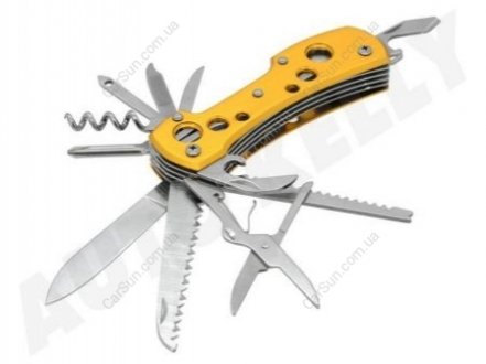 Многофункциональный нож из алюминия, желто-золотого цвета - CARFACE DO 13252 (фото 1)