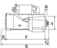 Стартер 12В 2кВт MITSUBISHI/HYUNDAI/KIA/PROTON Colt/Galan/L200/Lancer/Pajero/H1/H100/Persona \'\'80-06 CARGO 110809 (фото 1)