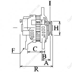 Alternator (14V, 90A) pasuje do: ALFA ROMEO 147, 156, 166, GT, GTV, SPIDER 1.6/1.6LPG/2.0 01.77-09.10 CARGO 113536
