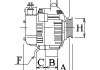 Alternator (14V, 100A) pasuje do: CHRYSLER PT CRUISER DODGE NEON II 2.0/2.4 08.99- CARGO 116020 (фото 7)