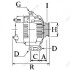 Alternator (14V, 90A) pasuje do: BMW 3 (E46) 1.6/1.8/2.0 03.01-12.07 CARGO 116165 (фото 2)