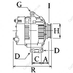 Alternator (14V, 150A) pasuje do: AUDI A4 B6, A4 B7, A6 C5 1.6/1.8/2.0 11.00-03.09 CARGO 116172