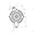 Alternator (14V, 180A) pasuje do: FORD GALAXY III, MONDEO V, S-MAX 2.0D 09.14- CARGO 116595 (фото 8)