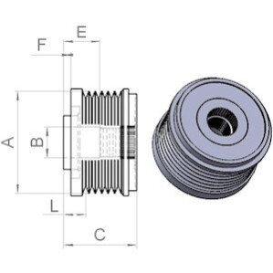 Freewheel Pulley CARGO 235800