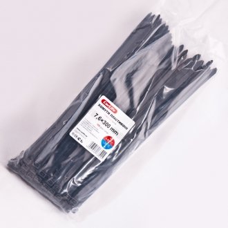 Хомуты пластиковые черные 7.6x300 (100шт)) - CarLife BL7.6x300