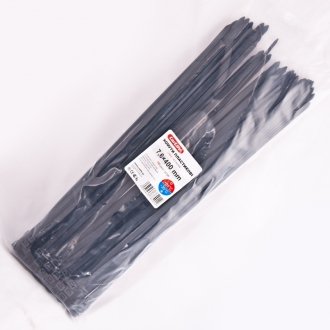 Хомуты пластиковые черные 7.6x400 (100шт)) - CarLife BL7.6x400 (фото 1)
