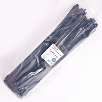 Хомути пластикові чорні 7.6x450 (100шт))) - CarLife BL7.6x450
