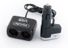 Разветвитель прикуривателя 2в1+USB 12V 5A - CarLife CS303 (фото 1)