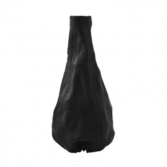 Чехол на КПП кожаный черного цвета на ВАЗ 2101-2107 - CarLife GS02