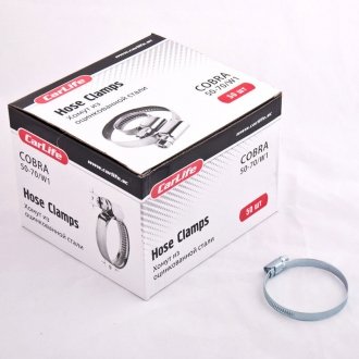 Хомути 50-70,9mm, W1 (50шт.) CarLife HC050-70