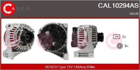 ГЕНЕРАТОР 12V 140A CASCO CAL10294AS