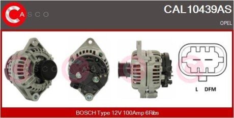 ГЕНЕРАТОР 12V 100A CASCO CAL10439AS