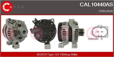 ГЕНЕРАТОР 12V 150A CASCO CAL10440AS