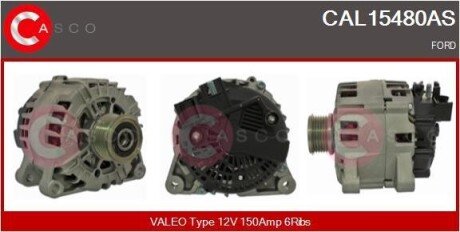 ГЕНЕРАТОР 12V 150A CASCO CAL15480AS