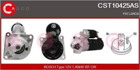 Стартер 12V 1.4KW CASCO CST10425AS