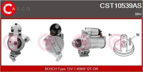 СТАРТЕР 12V 1.4KW CASCO CST10539AS