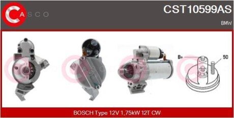 СТАРТЕР 12V 1.75KW CASCO CST10599AS