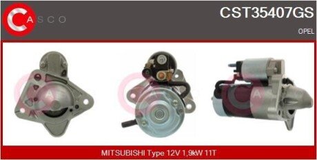 СТАРТЕР 12V 1.8KW MITSUBISHI OE CASCO CST35407GS