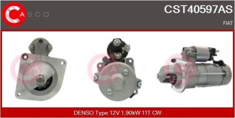 СТАРТЕР 12V 1.9KW CASCO CST40597AS