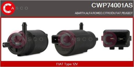 POMPKA SPRYSKIWACZA CASCO CWP74001AS