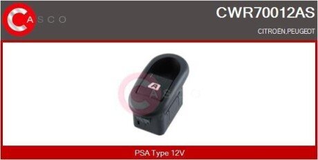 PRZELACZNIK PODNOSNIKA SZYBY L/P 4PIN CASCO CWR70012AS