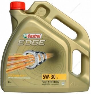 Моторное масло Edge FST LL 5W-30 4л - (SOA427V1410 / MZ320270 / G052195M4) CASTROL 15668E