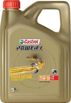 POWER 1 4T 15W50 4L CASTROL 15F589