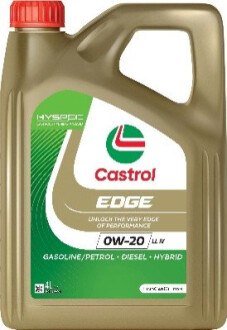 Олива моторна EDGE 0W-20 LL IV (Каністра 4л) CASTROL 15F612