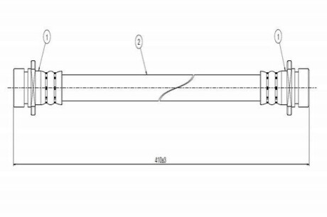 Шланг гальмівний задн.HR-V 99- CAVO C800688A