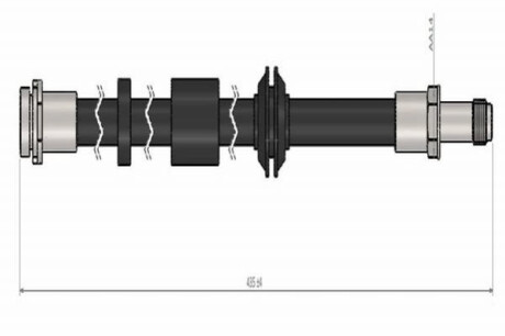 Шланг тормозной передний CAVO C900 505A