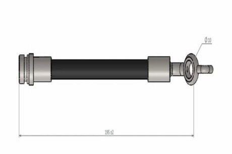 CAVOшланг гальм. задн. CORALLA, AURIS, VERSO 07- CAVO C900955A