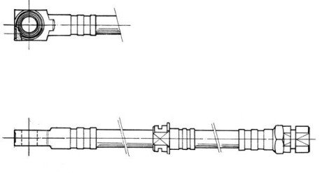 Шланг гальмівний CEF 510743