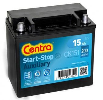 Стартерная аккумуляторная батарея CENTRA CK151 (фото 1)