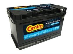 Аккумулятор AGM MICRO-HYBRID 80AH CENTRA CK800