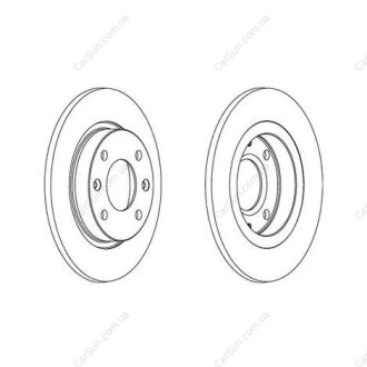 Гальмівний диск передній Peugeot 106, 205, 306, 309, 405 / Citroen AX, C15, Saxo, ZX CHAMPION 561253CH