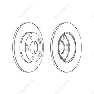 Гальмівний диск передній Mercedes 170 (W170), 190 (W201) CHAMPION 561330CH