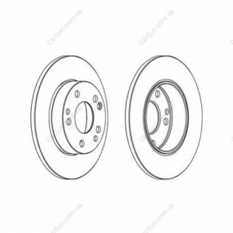 Гальмівний диск передній Mercedes 170 (W170), 190 (W201) CHAMPION 561330CH