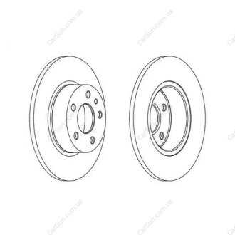 Гальмівний диск задній Alfa Romeo 147, 156, 164 / Fiat Linea, Mulripla, Stilo / Lancia CHAMPION 561340CH