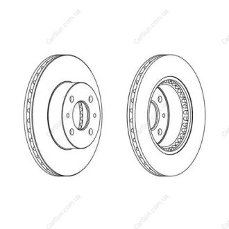 Гальмівний диск передній Renault Laguna, Megane, Safrane / Lexus GS CHAMPION 561592CH
