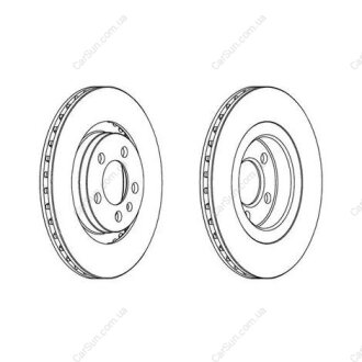 Диск тормозной передний (кратно 2шт.) Audi A3 (96-06)/VW Golf IV (97-08) CHAMPION 562039CH