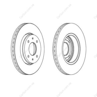 Диск тормозной передний (цена за 2шт.) Volvo S40/V40 (98-) CHAMPION 562088CH