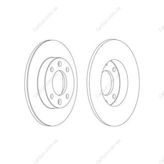 Диск тормозной задний (кратно 2шт.) Citroen Berlingo (96-11) CHAMPION 562130CH