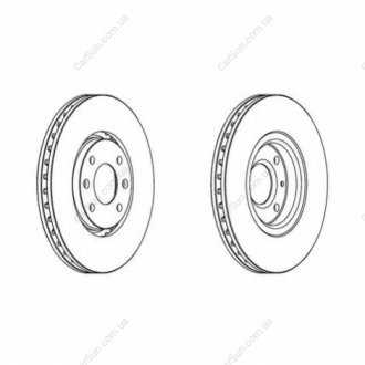 CITROEN Диск тормозной передн. C5 I,II,Xantia 2.0/2.0T/1.9TDI/2.0HDI 98- CHAMPION 562131CH