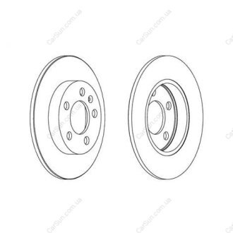 Диск тормозной задний (цена за 2шт.) AUDI A3 Quattro (00-), SKODA Octavia (98-) CHAMPION 562177CH