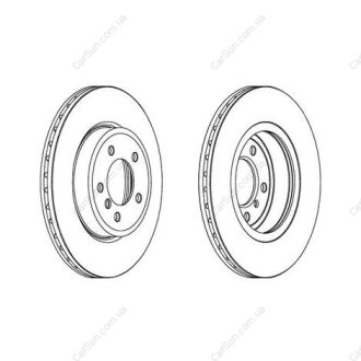 Гальмівний диск передній BMW 3-Series, Z4 CHAMPION 562188CH1