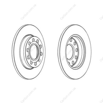 Диск тормозной задний (цена за 2шт.) Audi A4 1.9 Tdi CHAMPION 562191CH